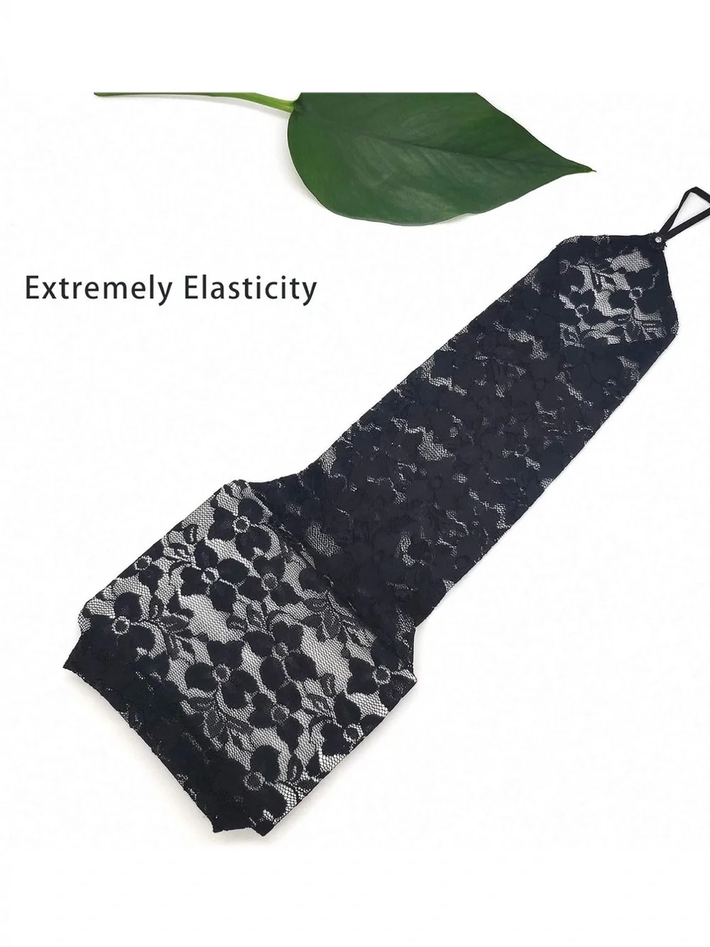 Fingerless Lace Arm Warmers with Finger Loop - Y2K Gothic Style